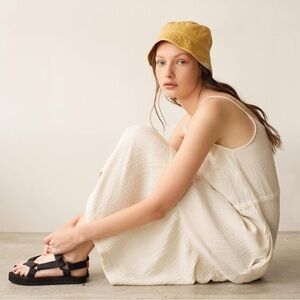 The Tiny Big Sister by Tiny Cottons Double Gauze Tiered Midi Dress size 38/US6